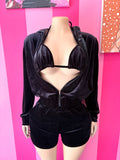 Black 3 piece Set with Swimsuit top