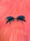 Light Blue Drip Glasses