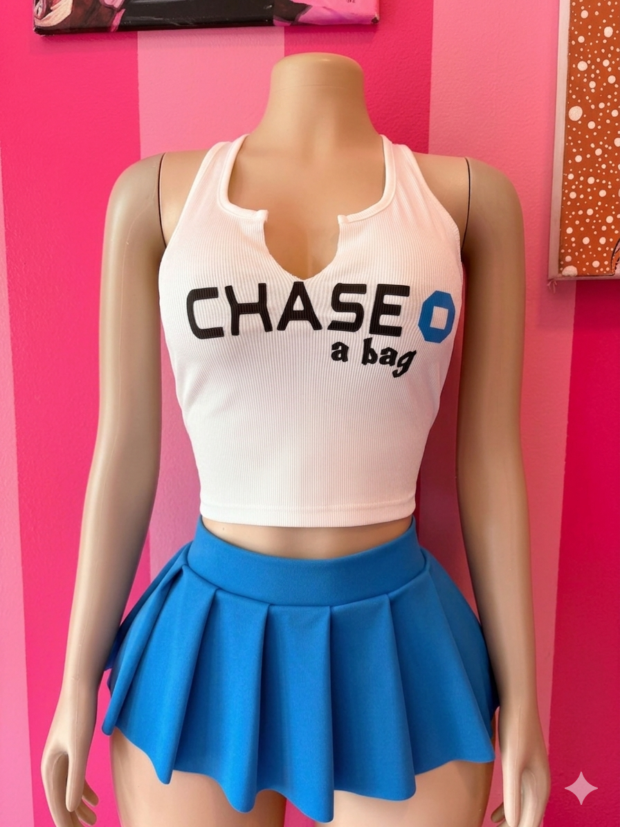 Blue Mini Skirt