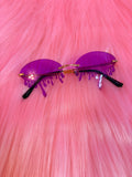 Purple Drip Glasses