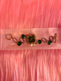 Emerald and gold bracelet ￼