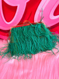 Green String Purse