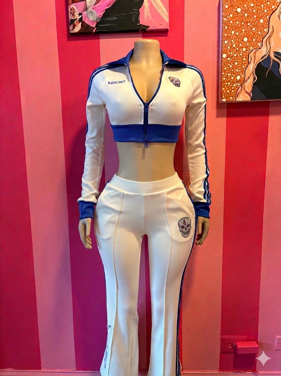 Blue & White Velcro Set