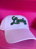 White & Green “Lucky” Hat