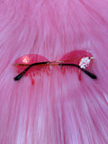 Pink Drip Glasses