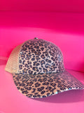 Chetah print Sequence Hat