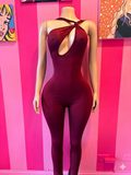 Burgundy One piece