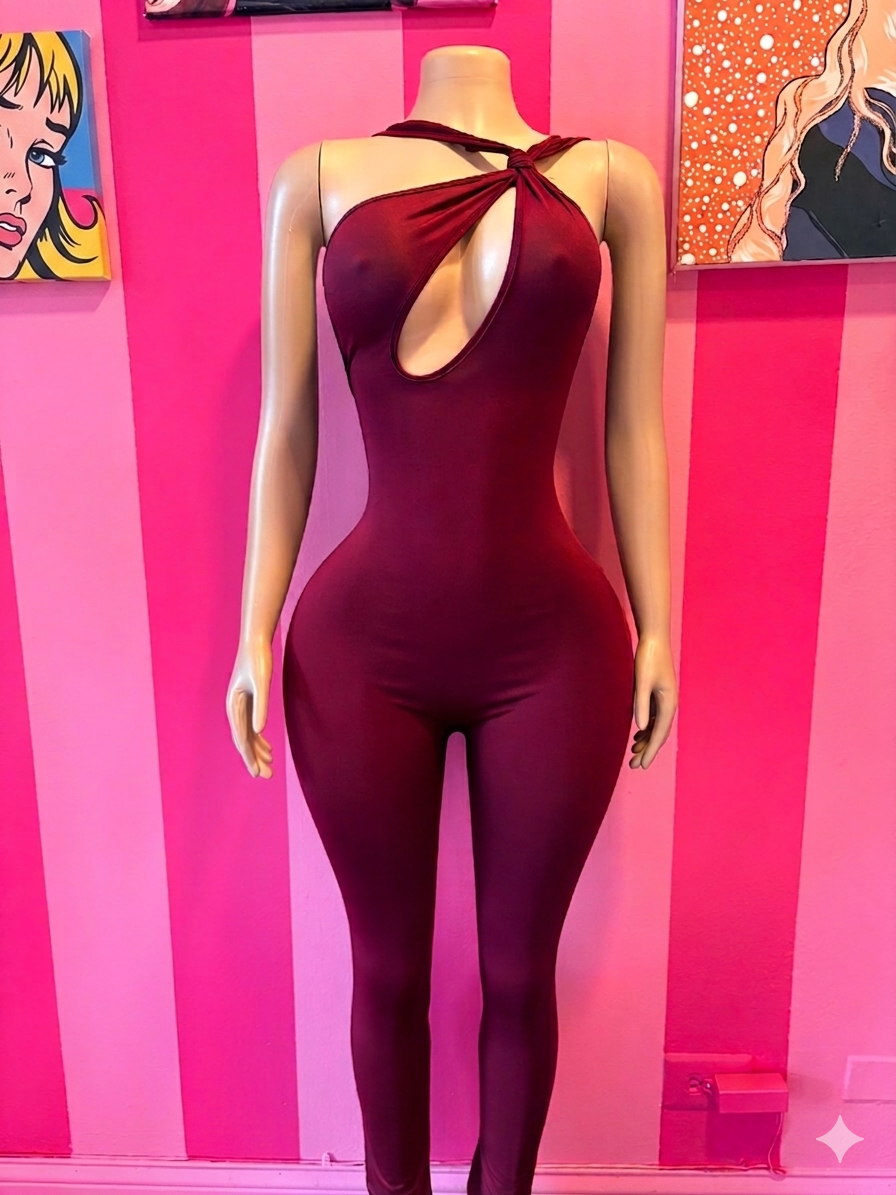 Burgundy One piece