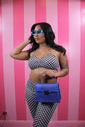 Two piece Polka Dot Set ( Black base & White Dots)
