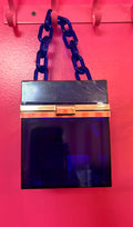 Dark Blue Box Purse