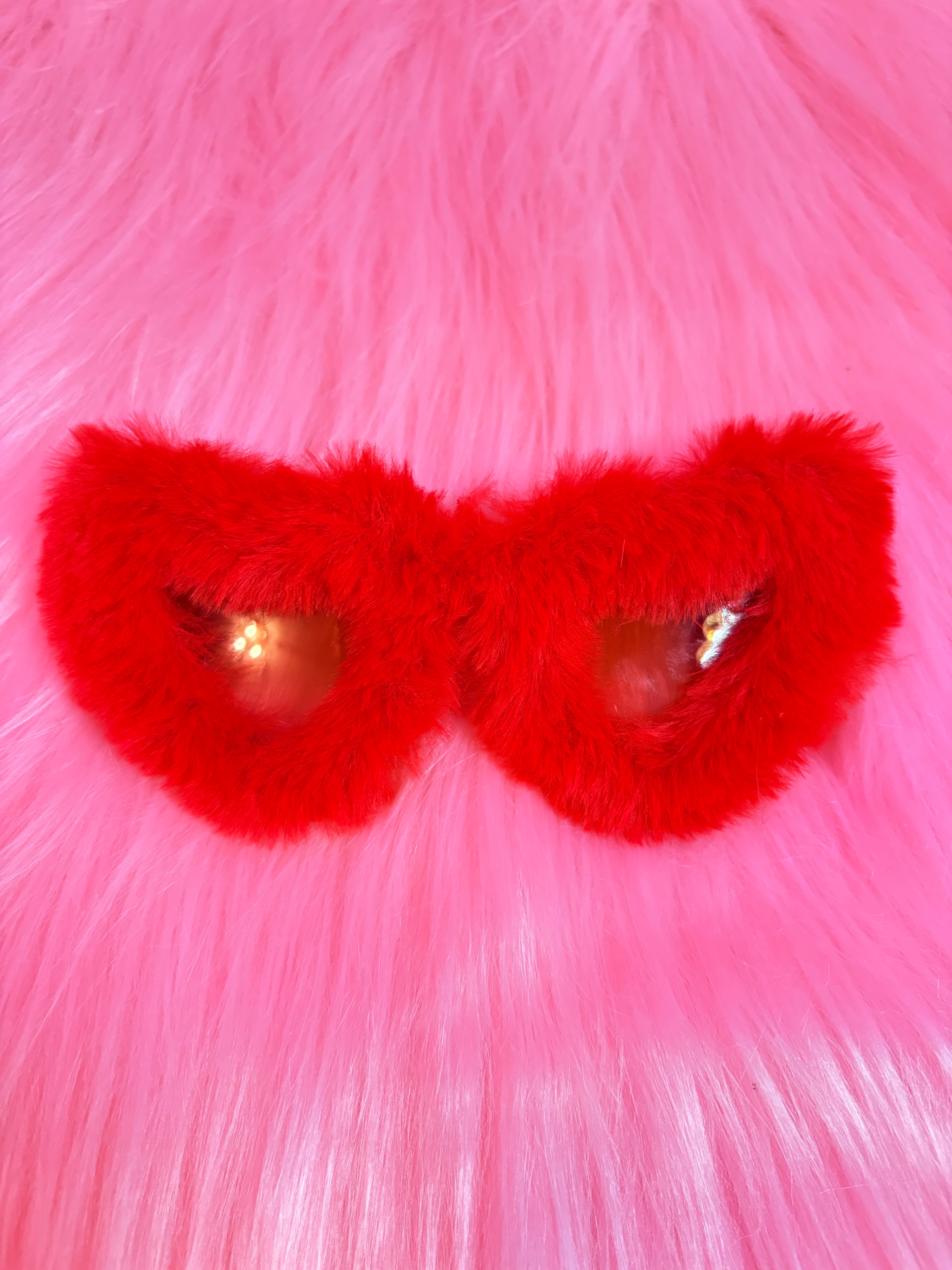 Red Furry Glasses