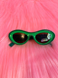 Green Cateye Glasses