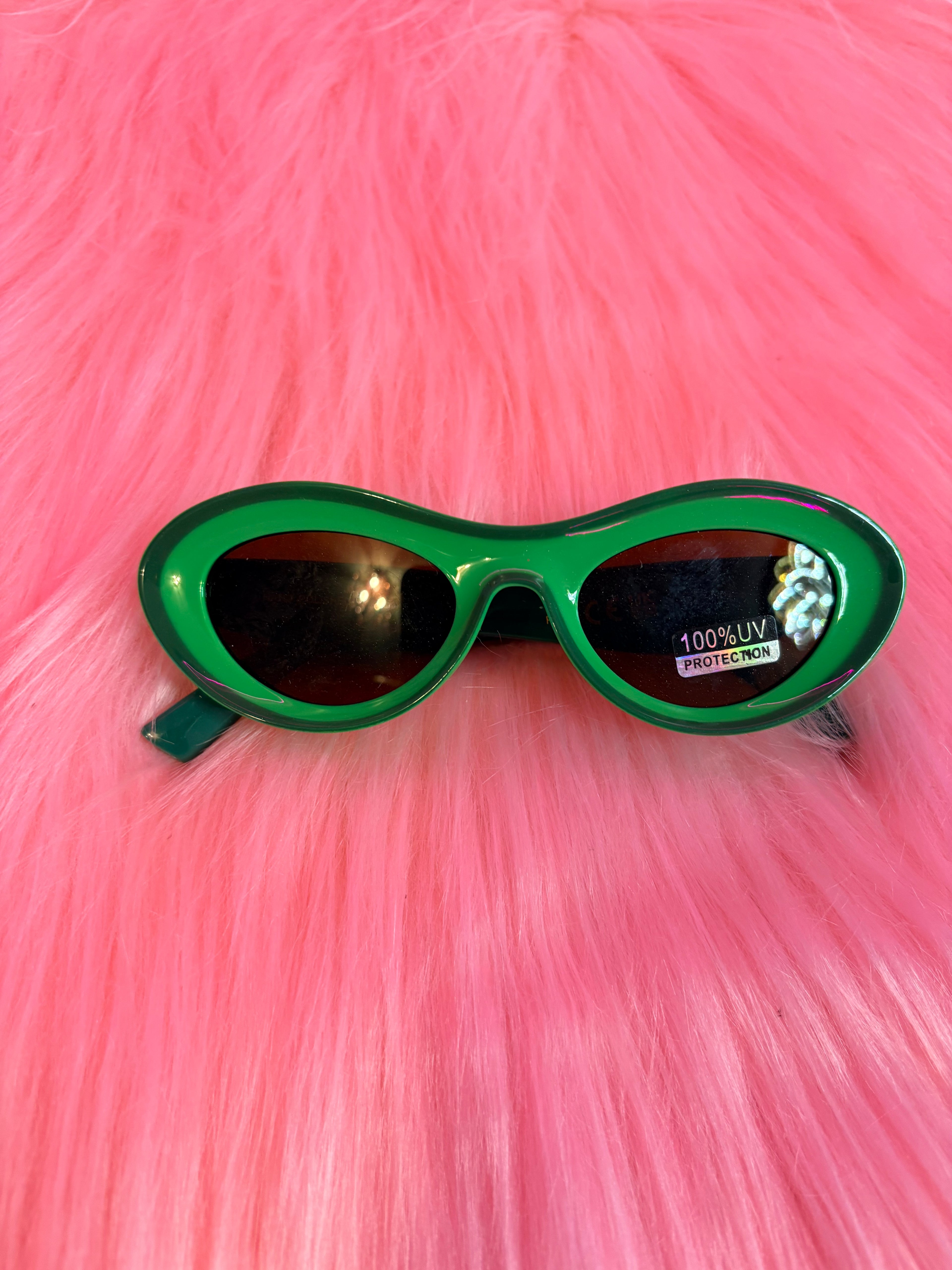 Green Cateye Glasses