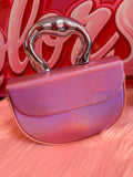 Metallic pink purse ￼