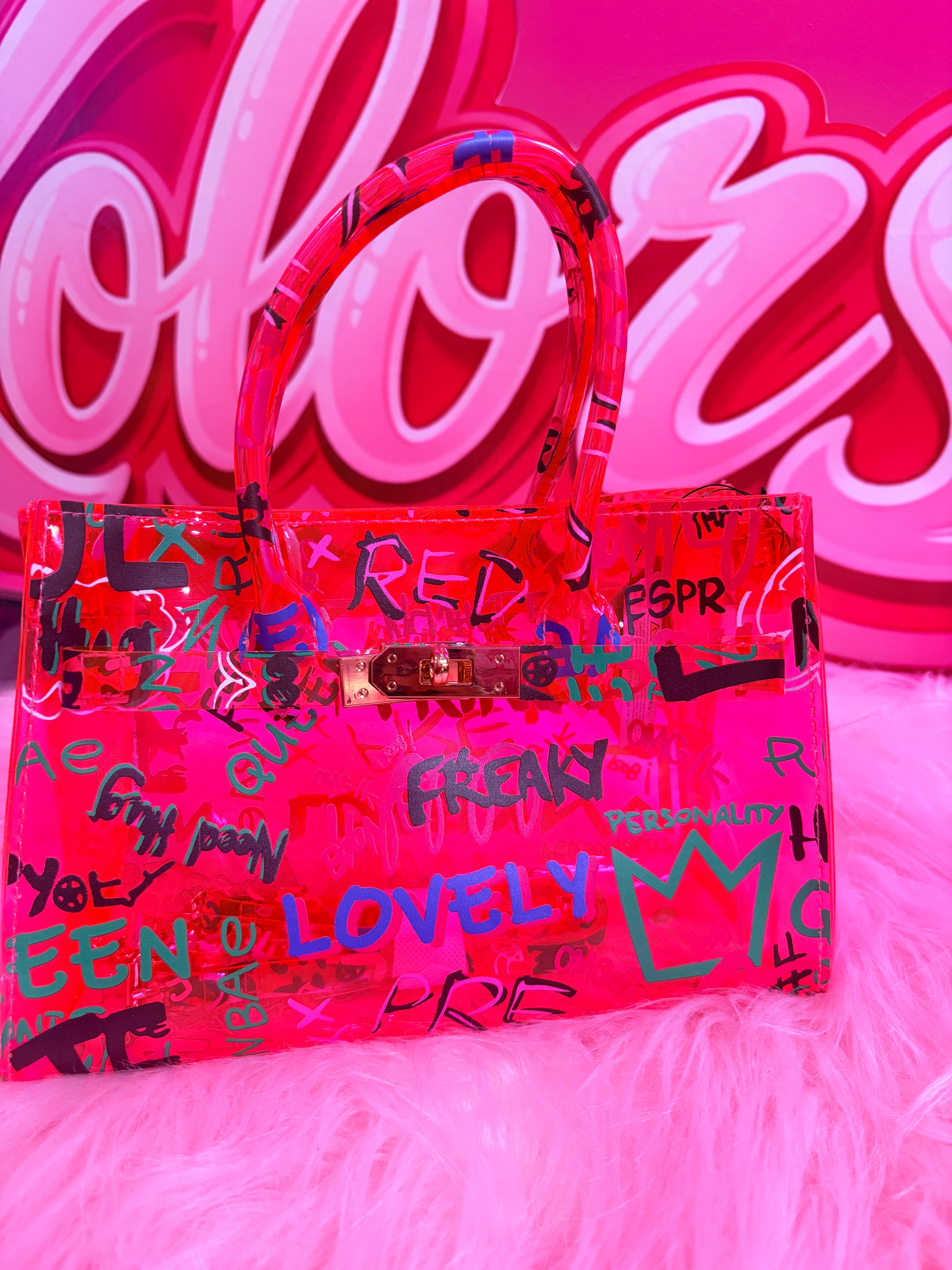 Pink Graphic Purse