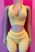 Yellow Two Piece Short Set
